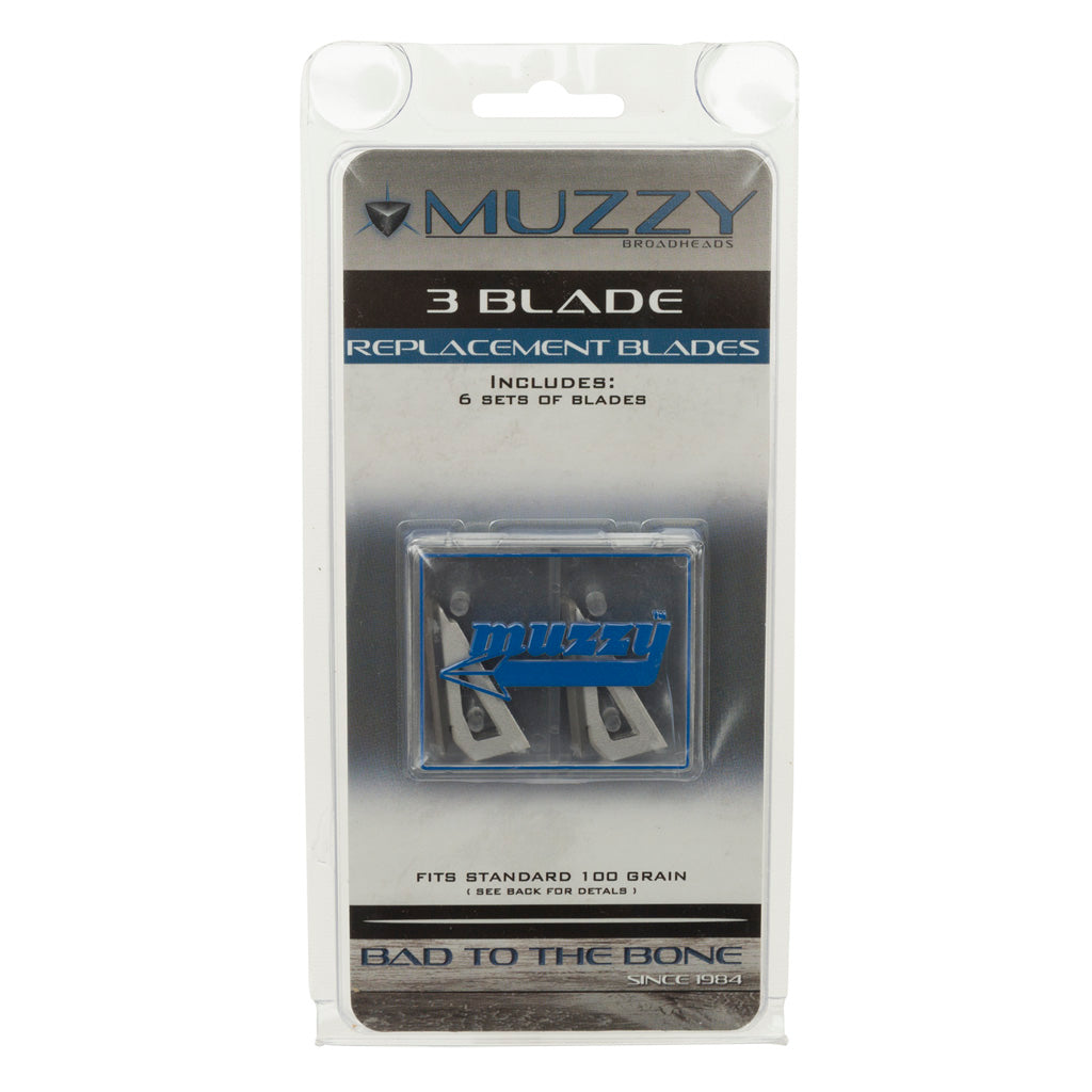 Muzzy Replacement Blades 3 Blade 100 Gr. 18 Pk. - Outdoor Solutions And Services