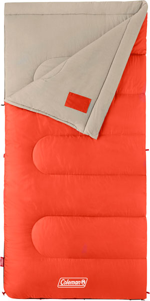 Coleman Sleeping Bag Oak Point - 30 Degree Big & Tall Orange - Outdoor Solutions And Services