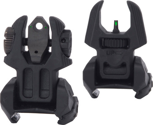 Meprolight Front & Rear Flip - Up Sights Tritium 2 Rear Dots - Outdoor Solutions And Services