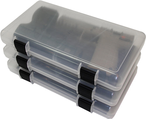 Mtm In-safe Handgun Storage - Case 12" Clear Smoke 3-pack - Outdoor Solutions And Services