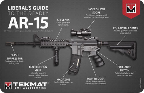 Tekmat Armorers Bench Mat - 11"x17" Ar-15 Liberal's Guide - Outdoor Solutions And Services