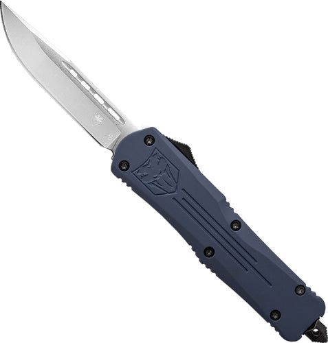Cobratec Small Fs3 Otf Nypd - Blue 3" D2 Drop Point - Outdoor Solutions And Services