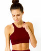Ashton Sports Bra - Maroon - Outdoor Solutions And Services