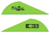 Bohning Blazer Vanes - 2" Solid Neon Green 100pk - Outdoor Solutions And Services