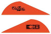 Bohning Blazer Vanes - 2" Solid Neon Red 100pk - Outdoor Solutions And Services