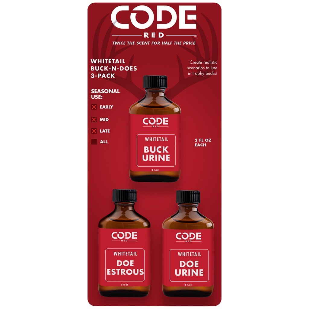 Code Red Triple Buck-n-does Scent Combo 3 Pk. - Outdoor Solutions And Services