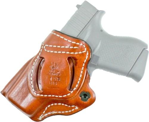 Desantis Criss-cross Holster - Owb Rh Leather Glock 43 Tan - Outdoor Solutions And Services