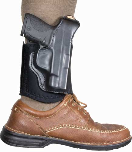 Desantis Diehard Ankle Holster - Rh Leather M&p Shld 9-40 Black - Outdoor Solutions And Services