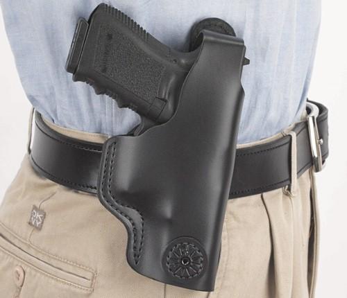 Desantis Dual Carry Ii Holster - Iwb-owb Rh Lthr Glock 1923 Bl - Outdoor Solutions And Services