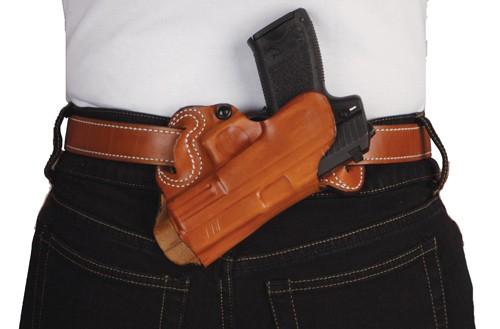Desantis Small Of Back Holster - Rh Owb Leather Glock 2627 Tn! - Outdoor Solutions And Services