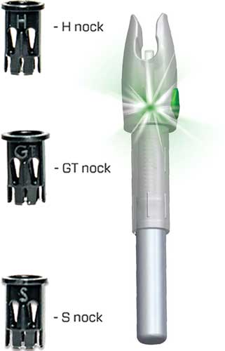 Glorynock Lighted Nock - Universal Fit Green 3-pack - Outdoor Solutions And Services