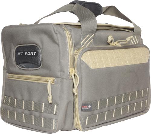 Gps M-l Range Bag W- Cradles - For 4 Handguns Rifle Grn-khaki - Outdoor Solutions And Services