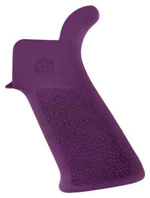 Hogue Ar-15 Beavertail Grip - No Finger Grooves Purple - Outdoor Solutions And Services