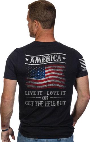 Nine Line Apparel Get The Hell - Out Men's T-shirt Black X-lrg - Outdoor Solutions And Services