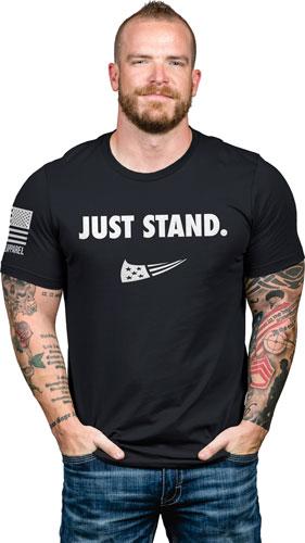 Nine Line Apparel Just Stand - Men's T-shirt Black 2xl - Outdoor Solutions And Services
